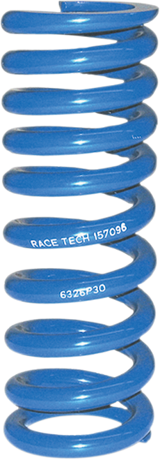 Race Tech Progressively Wound Shock Spring - Blue - P30 - Spring Rate 532 Lb/In SRSP 6326P30