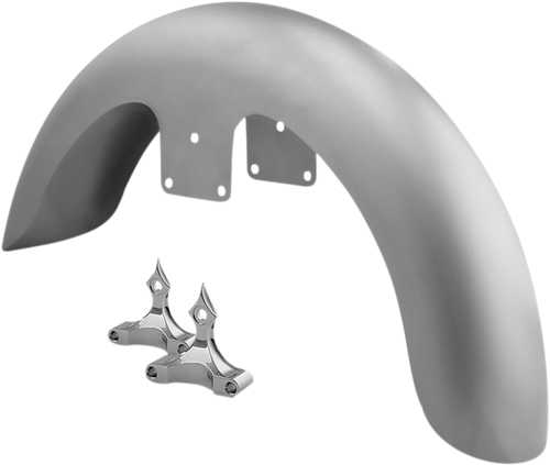 Rc Components Front Fender Kit With Chrome Adapters - For 26" Wheel - 6" W FNDRKT14-26