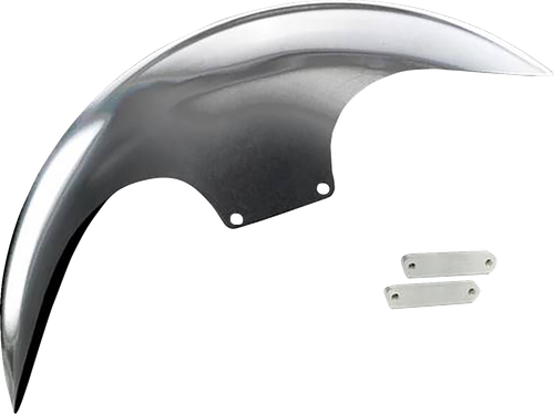 Paul Yaffe Bagger Nation Cafe Front Fender - 21" - Satin Adaptors PYO:CAFE-21-14L-S
