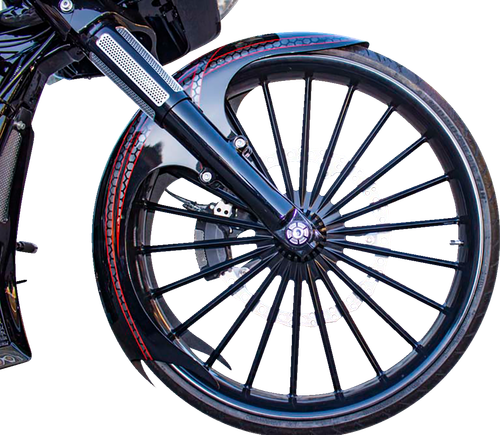Paul Yaffe Bagger Nation Talon Front Fender - 21" Wheel - With Black Adapters - Hd Touring TALON21-14L-B