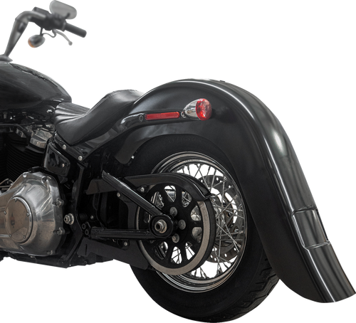 Klock Werks Benchmark Rear Fender - Vicla - Frenched - 9" Extended Rear - Black KWF-02-0313