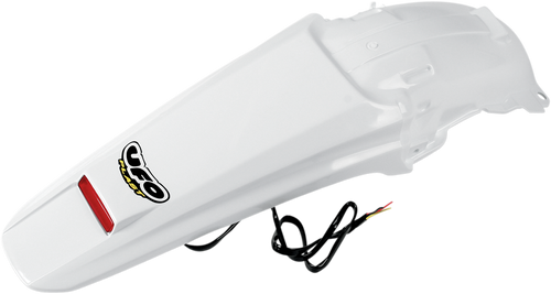 Ufo Enduro Rear Fender With Led - White - HO04603-041