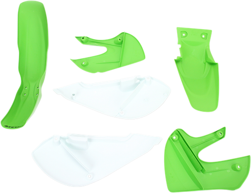 Acerbis Standard Body Kit - '05 Oem Green/White - Kawasaki | Suzuki '00-'25 2041070206