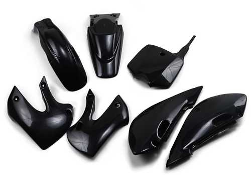 Ufo Replacement Body Kit - Black - Kawasaki - Klx '02-'09 KA37002001