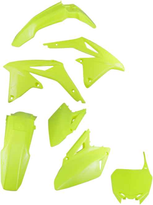 Ufo Replacement Body Kit - Fluorescent Yellow - Suzuki - Rmz '08-'17 SUKIT417DFLU