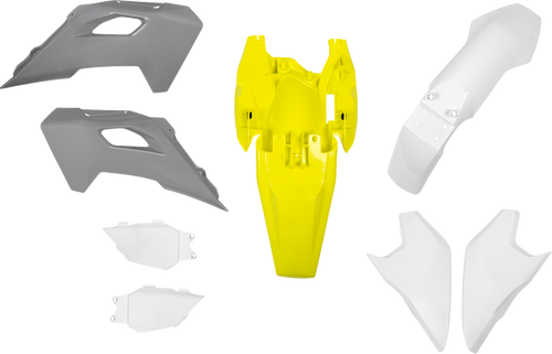 Acerbis Standard Plastic Kit - '25 Oem Gray/Yellow/White - Husqvarna - Tc '24-'25 2987368211