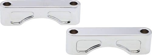 Klock Werks Hugger Front Fender Mounting Blocks - For 21" Wheels - Chrome KWFS-01-0102-C