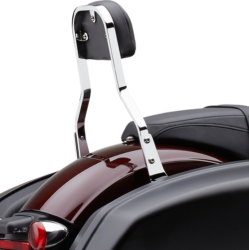 Cobra Backrest Kit - 14" - Chrome - Flsb 602-2051