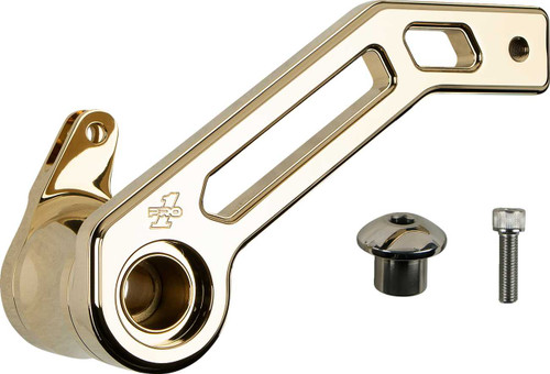 Pro-One Perf.Mfg. Touring T-Rex Shorty Brake Arm - Gold - '08 -'13 Fl 500772TIN