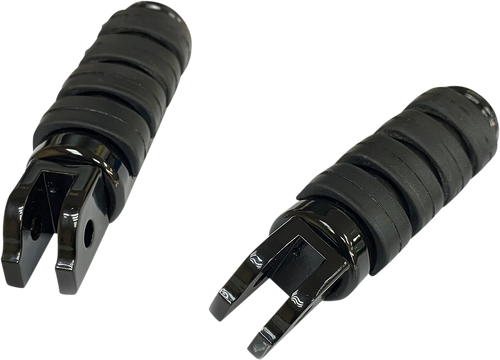 Drag Specialties Fml Soft-Ride Foot Pegs - Driver - Black - Softail 1620-1892
