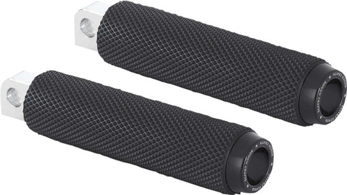 Rough Crafts Foot Pegs - Male Mount - Knurled - Chrome RC-400-001