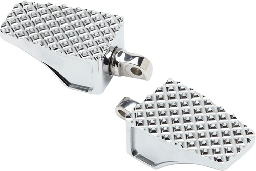 La Choppers County Line Billet Foot Pegs - Front - Chrome LA-P100-01C