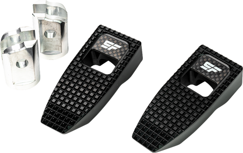 Slyfox Speed Pegs - Black Anodized - Front SF-903-01-1