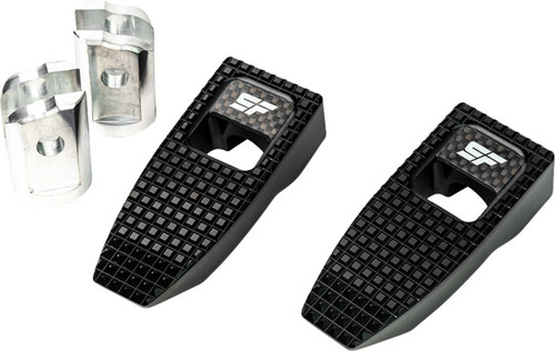 Slyfox Speed Pegs - Silver Polished - Front SF-903-01-2