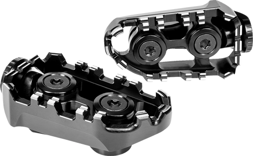 Gilles Tooling Tech-X Enduro Foot Pegs - Driver - Black RGK-960-UF35-SET-B