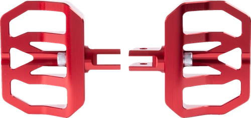 Thrashin Supply Co. Mini Aggressor Floorboards - Red - Front TSC-2031-2-SF