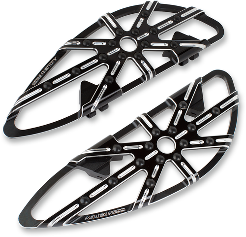 Arlen Ness 10 Gauge Floorboards - Driver - Black 06-861