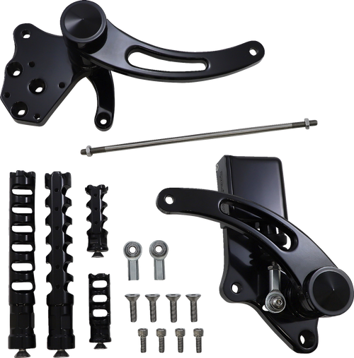 Accutronix Forward Control - Black - Slotted FC103-KSAKB