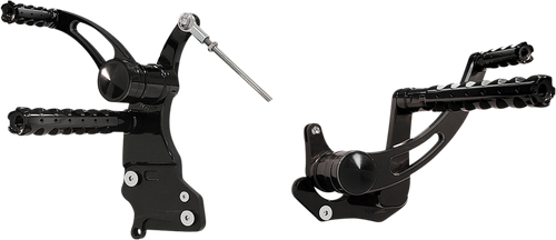 Accutronix Forward Control - Black - Slotted FC102-SSAKB