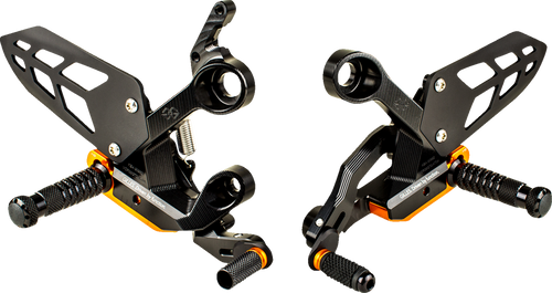 Gilles Tooling Adjustable Rearset - Black - Ktm VCR38GT2-KT04