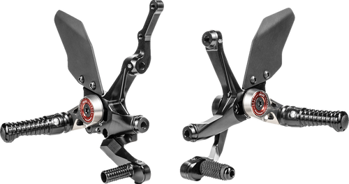 Gilles Tooling Mue2 Rearset - Black - Ducati MUE2-D03-B