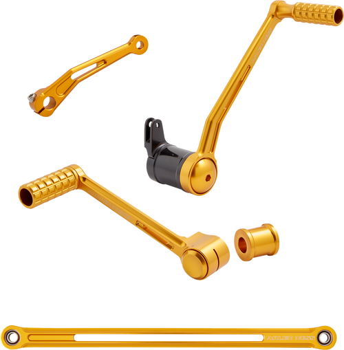 Arlen Ness Speedliner Foot Control Kit - Solo - Gold 420-104