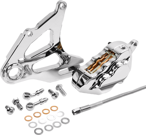 Hawg Halters Rear Caliper - Chrome RKSTCC518