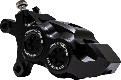 Performance Machine (Pm) Caliper - 137 X 4B - Left - Black Anodized With Black Bore Caps 0053-2957-MB
