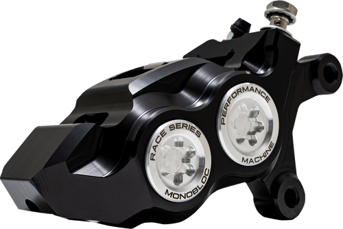 Performance Machine (Pm) Caliper - 137 X 4B - Right - Black Anodized With Clear Bore Caps 0053-2958-MC
