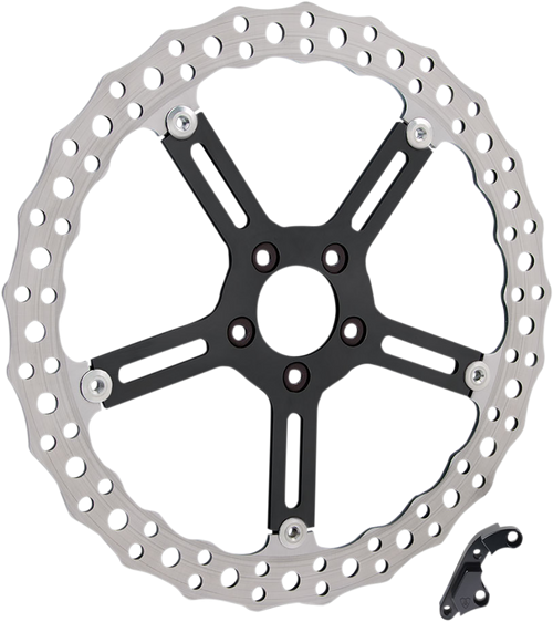 Arlen Ness Jagged Brake Rotor - 15" - Left - Hub-Mount 02-990