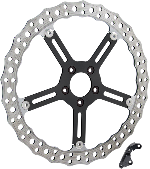 Arlen Ness Jagged Brake Rotor - 15" - Left - Hub-Mount 02-990