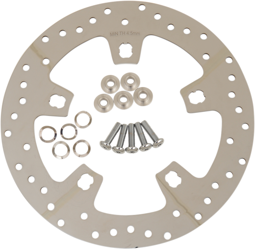 Drag Specialties Front Rotor - 11.5" - Polished 1710-3409