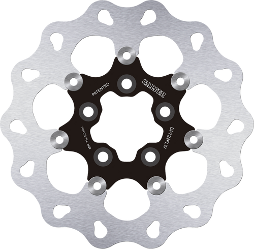 Galfer Brake Rotor - Rear - Black Carrier DF724FLW