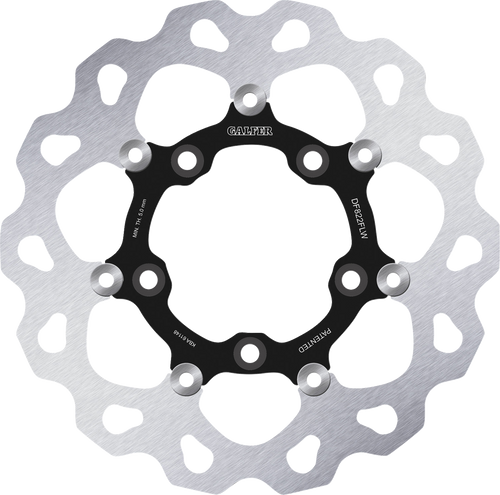 Galfer Brake Rotor - Rear - Black Carrier DF822FLW