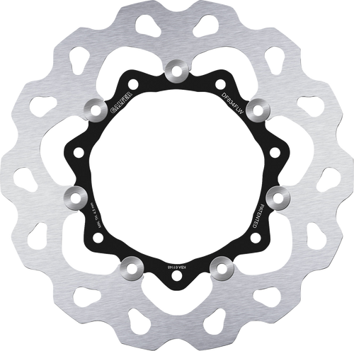 Galfer Brake Rotor - Front - Black Carrier DF834FLW