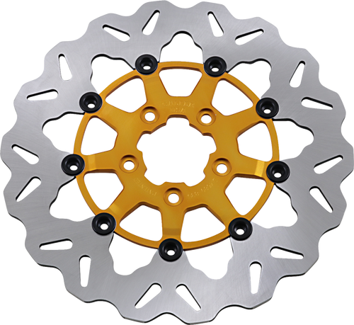 Gbrakes Front Wave Rotor - Gold Center DF835CW-G