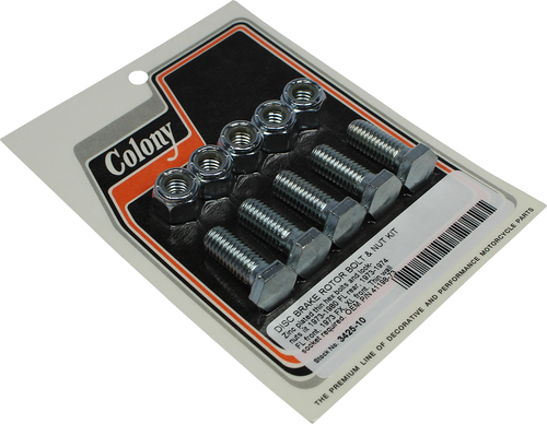 Colony Brake Rotor Bolt And Nut Kit 3425-10