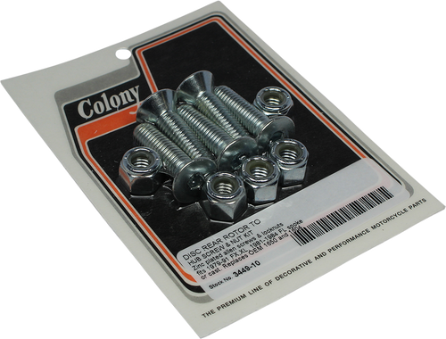 Colony Brake Rotor Screw And Nut Kit 3449-10