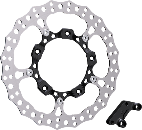 Arlen Ness Rotor 14" - Front Right - Black 300-004