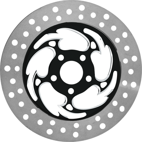 Rc Components Brake Rotor - Left Front - Savage Eclipse - Chrome And Black COG11785ELF2K