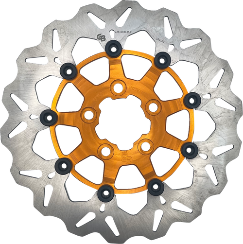 Gbrakes Brake Rotor - Rear - Orange DF681CW-O