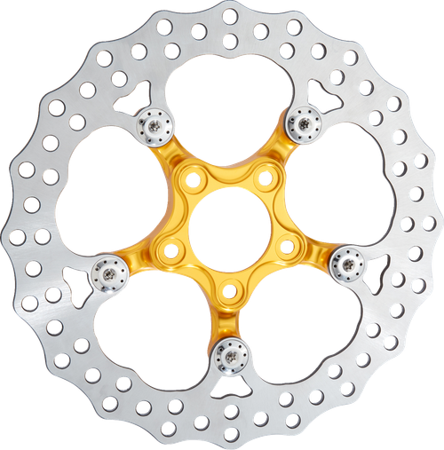 Arlen Ness Spider Rotor - 11.8" - Gold 300-065