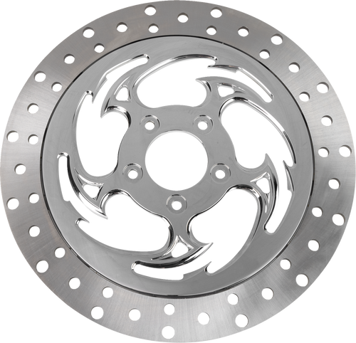 Rc Components Floating Brake Rotor - Front Left - Savage - 320 Mm - Chrome ZSSCOG320A-85C-LF2K