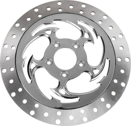 Rc Components Floating Brake Rotor - Front Right - Savage - 320 Mm - Chrome ZSSCOG320A-85C-RF2K