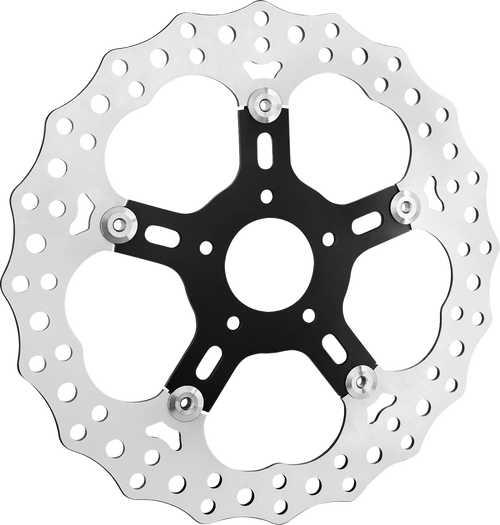 Arlen Ness Jagged Rear Brake Rotor - 12-19/32" - Stainless Steel 300-094