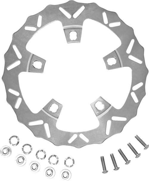 Coastal Moto Brake Rotor - 320 Mm - Front - Stainless - '24 Flhx/Fltr CM-FR-320DRSS