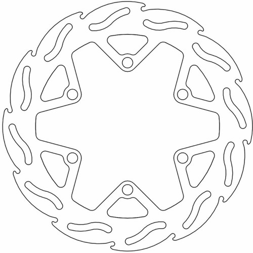 Moto-Master Brake Rotor - Front - Flame 110238-PU