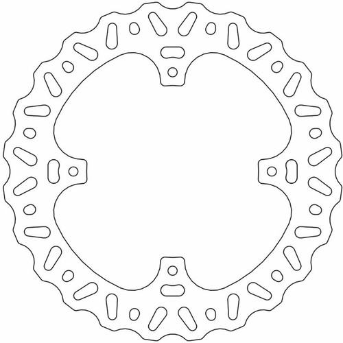Moto-Master Brake Rotor - Rear - Nitro 110356-PU