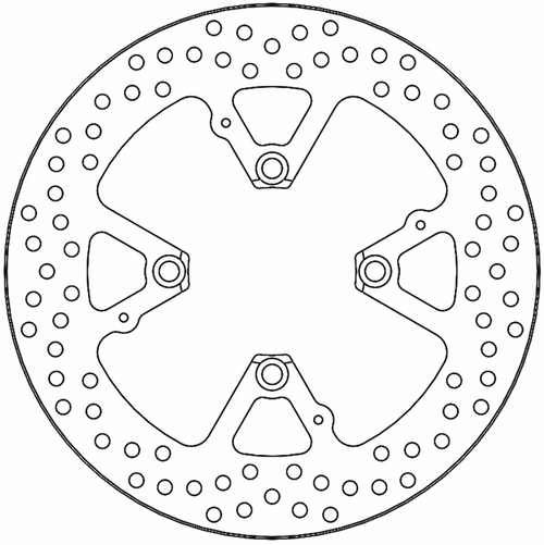 Moto-Master Brake Rotor - Rear - Flame 110382-PU