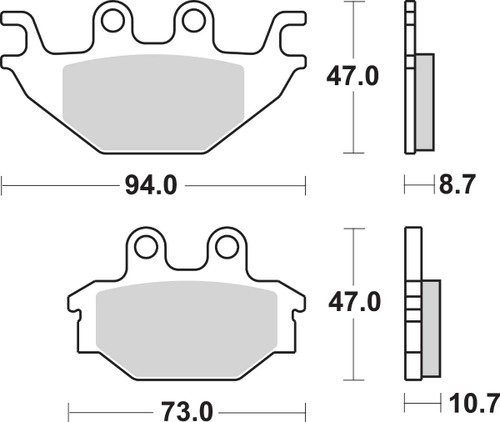 Sbs Off-Road Sintered Brake Pads 810SI
